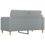 Light gray fabric 2-seater sofa, 140 cm by vidaXL, Sofas - Ref: Foro24-359091, Price: 193,73 €, Discount: %