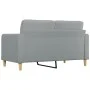 Light gray fabric 2-seater sofa, 140 cm by vidaXL, Sofas - Ref: Foro24-359091, Price: 189,78 €, Discount: %