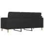 3-Sitzer-Sofa aus schwarzem Stoff, 180 cm von vidaXL, Sofas - Ref: Foro24-359103, Preis: 257,25 €, Rabatt: %