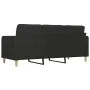 3-Sitzer-Sofa aus schwarzem Stoff, 180 cm von vidaXL, Sofas - Ref: Foro24-359103, Preis: 255,38 €, Rabatt: %
