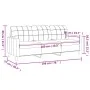 Sofá de 3 plazas de tela negro 180 cm de vidaXL, Sofás - Ref: Foro24-359103, Precio: 255,38 €, Descuento: %