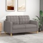 Two-seater gray taupe fabric sofa, 140 cm by vidaXL, Sofas - Ref: Foro24-359098, Price: 220,95 €, Discount: %
