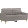 Two-seater gray taupe fabric sofa, 140 cm by vidaXL, Sofas - Ref: Foro24-359098, Price: 220,95 €, Discount: %