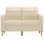 Cream-colored 2-seater fabric sofa, 120 cm. by vidaXL, Sofas - Ref: Foro24-359085, Price: 184,56 €, Discount: %