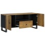 Mueble de TV madera mango y madera contrachapada 105x33,5x46 cm