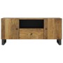 Mueble de TV madera mango y madera contrachapada 105x33,5x46 cm