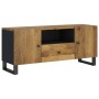Mueble de TV madera mango y madera contrachapada 105x33,5x46 cm