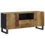 Mueble de TV madera mango y madera contrachapada 105x33,5x46 cm