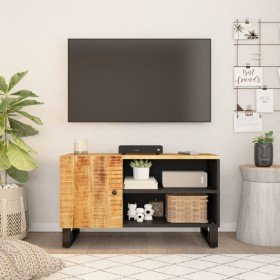 Mueble de TV madera mango y madera contrachapada 80x33x46 cm en Muebles TV | Comprar online en Foro24