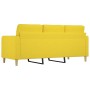 3-seater light yellow fabric sofa 180 cm by vidaXL, Sofas - Ref: Foro24-359104, Price: 221,65 €, Discount: %