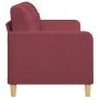3-seater red fabric sofa 180 cm by vidaXL, Sofas - Ref: Foro24-359105, Price: 234,35 €, Discount: %