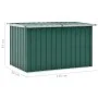Green garden storage box 149x99x93 cm by vidaXL, Outdoor storage boxes - Ref: Foro24-46265, Price: 113,72 €, Discount: %