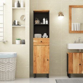 Mueble de baño madera maciza de acacia 38x33x160 cm en Muebles de baño | Comprar online en Foro24