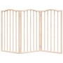 Puerta para perros plegable 3 paneles madera de álamo 150 cm