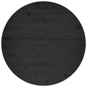 Superficie de mesa madera maciza de pino negro Ø80x2,5 cm