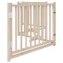 Puerta para perros plegable 4 paneles madera de abeto 320 cm