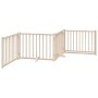 Puerta para perros plegable 4 paneles madera de abeto 320 cm