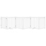 Puerta de perros plegable 6 paneles madera abeto blanco 300 cm