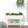 Hochbeet massives Kiefernholz weiß 101x30x69cm von vidaXL, Töpfe und Pflanzgefäße - Ref: Foro24-825241, Preis: 71,55 €, Rabat...