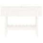 Arriate elevado de jardín madera maciza pino blanco 101x30x69cm de vidaXL, Maceteros y jardineras - Ref: Foro24-825241, Preci...
