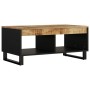 Mesa de centro de madera maciza mango 90x50x40 cm