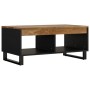 Mesa de centro de madera maciza mango 90x50x40 cm
