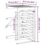 Douglas Fir Wood Garbage Bin Shed Extension by vidaXL, Waste container supports - Ref: Foro24-825112, Price: 95,61 €, Discoun...