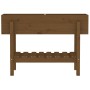 Arriate elevado de jardín madera pino marrón miel 101x30x69 cm de vidaXL, Maceteros y jardineras - Ref: Foro24-825243, Precio...