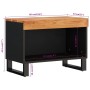 Mueble de TV madera maciza de acacia 60x33x43,5 cm