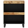 Armario auxiliar madera maciza de mango 60x33x75 cm