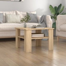 Sonoma oak plywood coffee table 60x60x42 cm by vidaXL, Coffee table - Ref: Foro24-800210, Price: 47,36 €, Discount: %