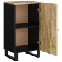 Aparador con puerta madera maciza de mango 40x31x75 cm