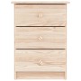 Mesita de noche ALTA madera maciza de pino 41x35x55,5 cm
