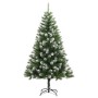 Árbol de Navidad artificial con bisagras y nieve flocada 120 cm en Arboles de navidad | Comprar online en Foro24