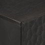 Aparador madera maciza de mango negro 60x33x75 cm