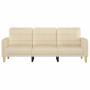 3-seater cream fabric sofa 180 cm by vidaXL, Sofas - Ref: Foro24-359101, Price: 238,71 €, Discount: %