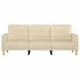 3-seater cream fabric sofa 180 cm by vidaXL, Sofas - Ref: Foro24-359101, Price: 253,58 €, Discount: %