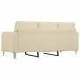 3-seater cream fabric sofa 180 cm by vidaXL, Sofas - Ref: Foro24-359101, Price: 253,58 €, Discount: %