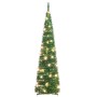 Árbol de Navidad artificial desplegable 50 LED verde 120 cm