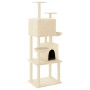 Katzenkratzbaum mit cremefarbenen Sisalpfosten 180 cm von vidaXL, Katzenmöbel - Ref: Foro24-172031, Preis: 101,62 €, Rabatt: %