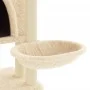 Rascador para gatos con postes de sisal crema 180 cm de vidaXL, Mobiliario para gatos - Ref: Foro24-172031, Precio: 99,69 €, ...