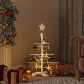 Árbol de Navidad de madera de adorno madera maciza pino 75 cm en Arboles de navidad | Comprar online en Foro24