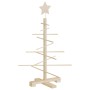 Árbol de Navidad de madera de adorno madera maciza pino 75 cm