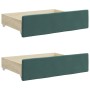 Bettschubladen, 2 Stück, Holzwerkstoff, dunkelgrüner Samt von vidaXL, Betten und Zubehör - Ref: Foro24-833918, Preis: 45,77 €...