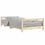 Kinderbettgestell aus massivem Kiefernholz 90x190 cm von vidaXL, Kinderbetten und Betten für Kinder - Ref: Foro24-834402, Pre...