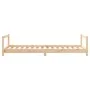 Kinderbettgestell aus massivem Kiefernholz 90x190 cm von vidaXL, Kinderbetten und Betten für Kinder - Ref: Foro24-834402, Pre...