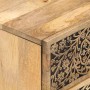 Mesitas de noche 2 uds madera maciza de mango 40x33x46 cm