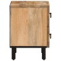 Mesitas de noche 2 uds madera maciza de mango 40x33x46 cm