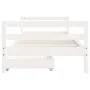 Children's bed frame with white pine wood drawers 80x200 cm by vidaXL, Cribs and beds for children - Ref: Foro24-834436, Pric...