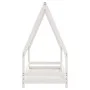 Estructura de cama para niños madera de pino blanco 70x140 cm de vidaXL, Cunas y camas para niños - Ref: Foro24-834487, Preci...
